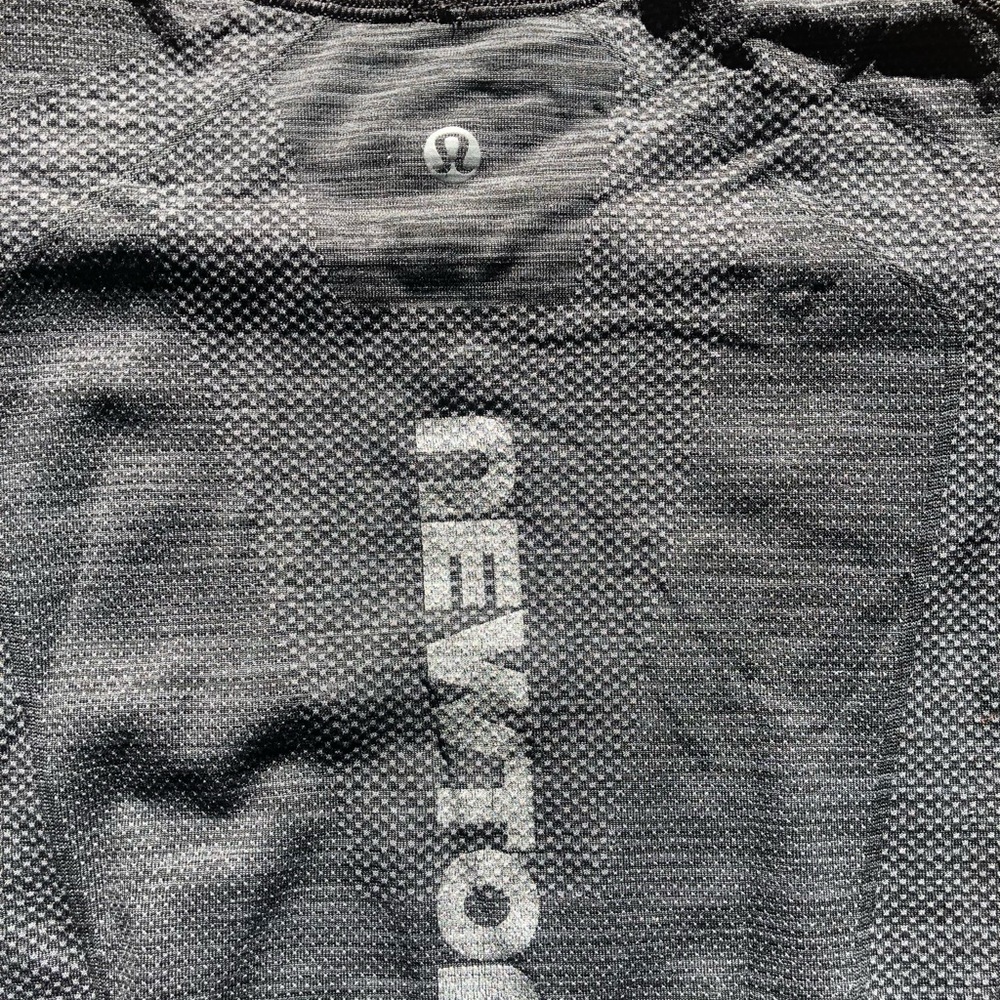 Newton Running metal  tech shirt by Lululemon. Men’s size M.